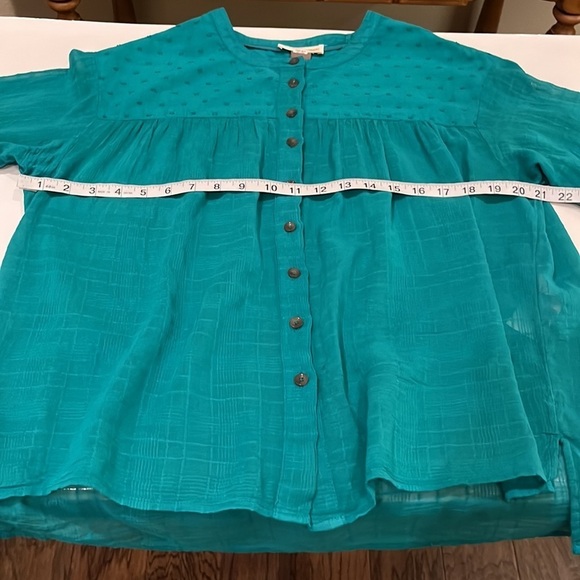 Pilcro and the Letterpress Anthropologie Button Down Blouse Size XS - Picture 12 of 16